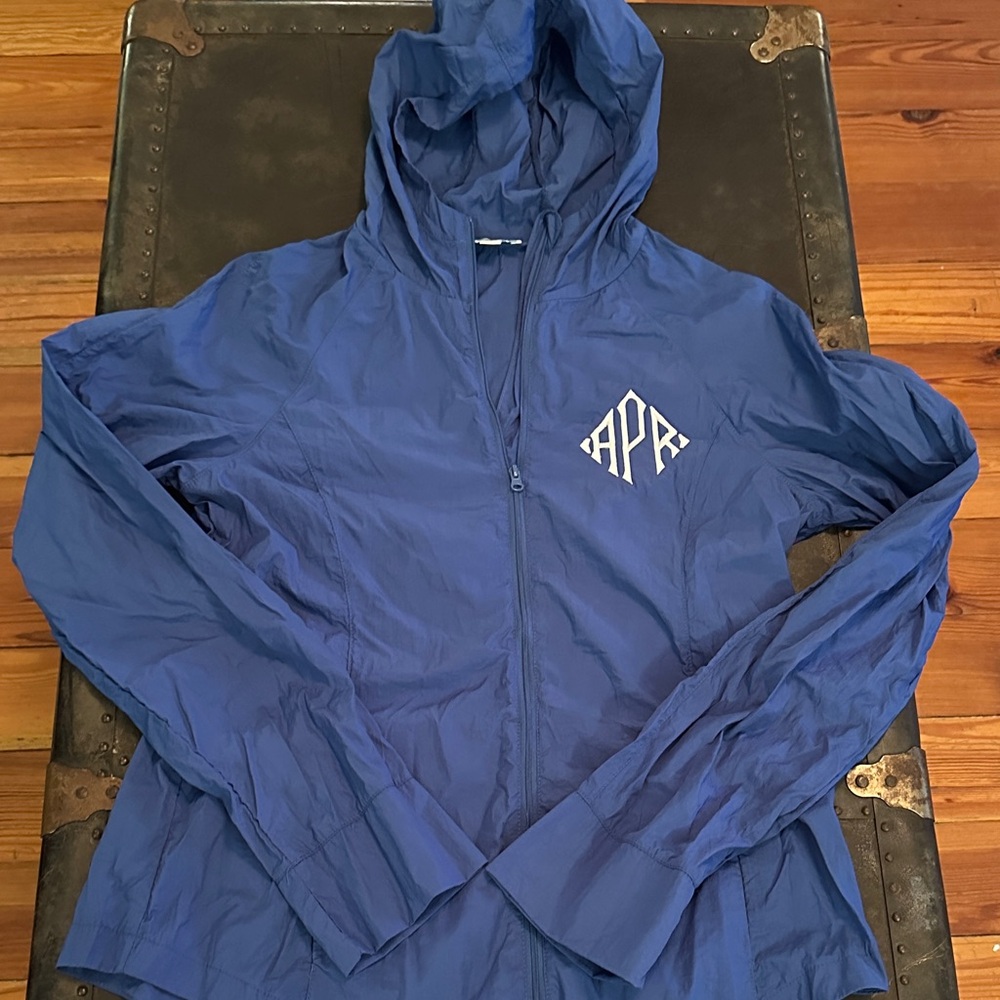 Blue Hooded Women's Jacket